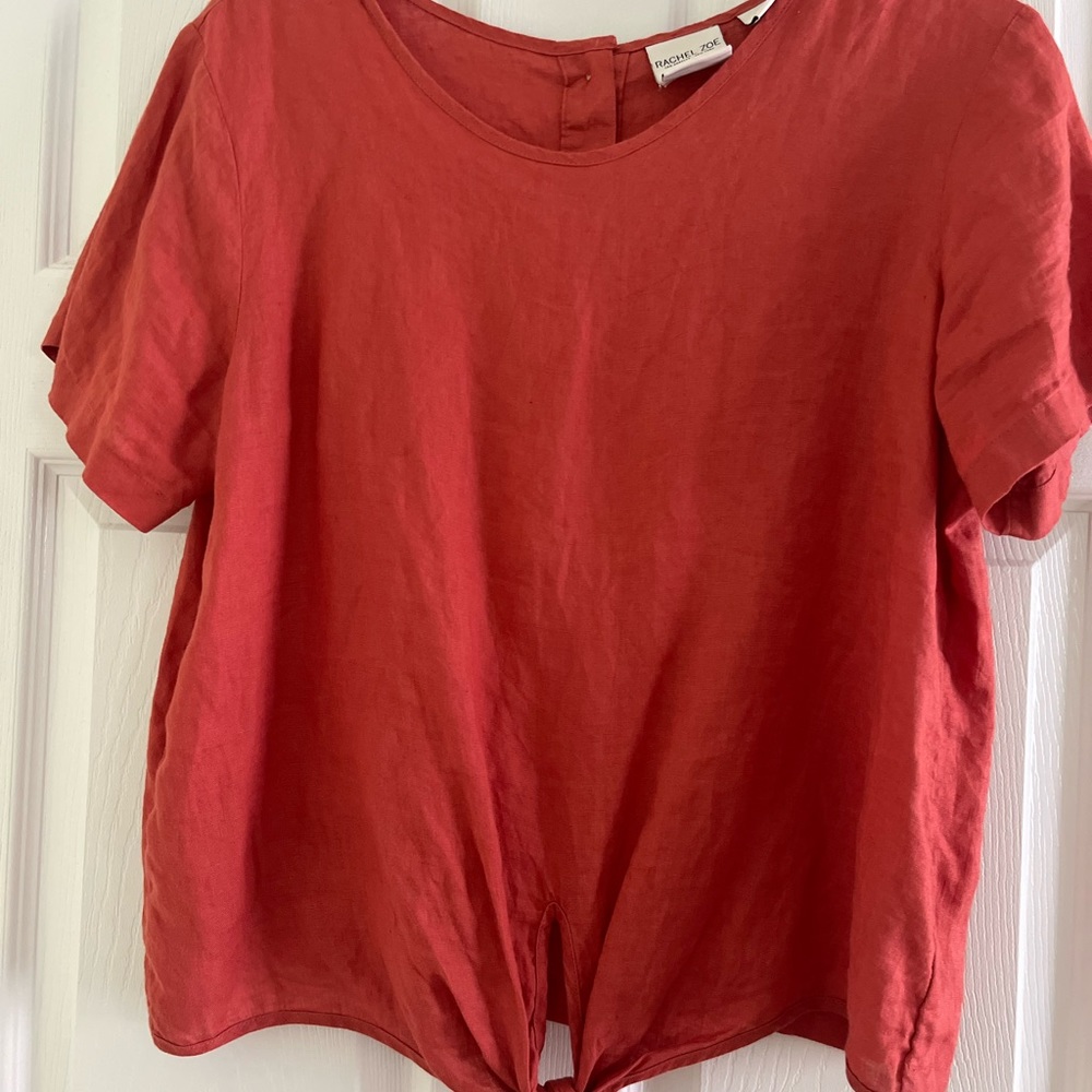 Rachel Zoey Linen top size medium